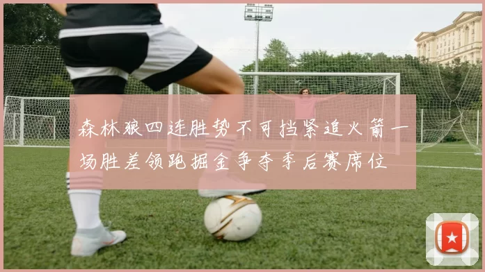 森林狼四连胜势不可挡紧追火箭一场胜差领跑掘金争夺季后赛席位